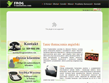 Tablet Screenshot of frogtranslation.com